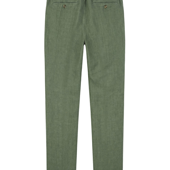Pure linen drawstring trousers - MONTEZEMOLO