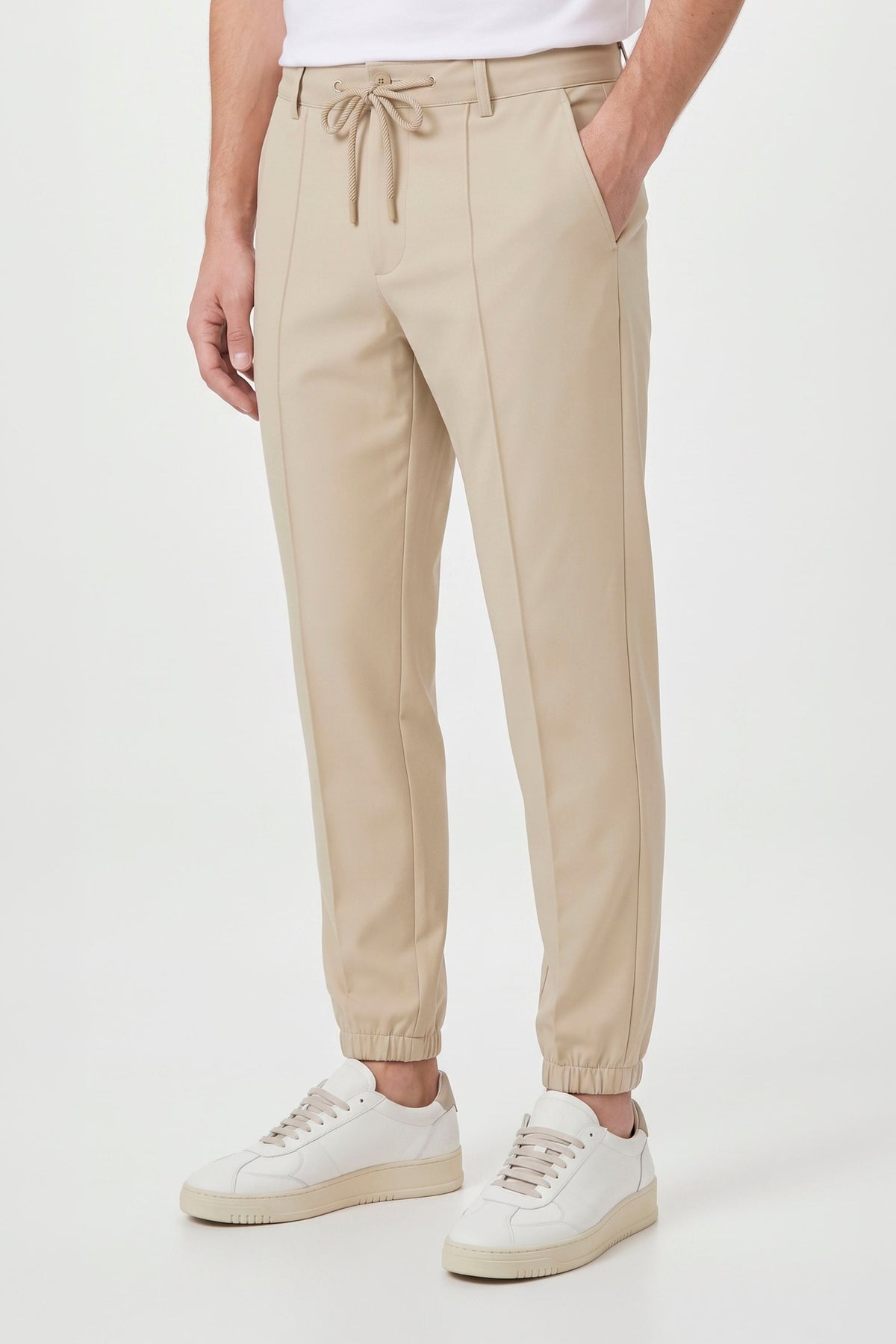 ACTIVE pleated drawstring joggers - MONTEZEMOLO