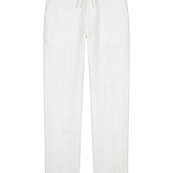 Linen and cotton trousers with drawstring - MONTEZEMOLO