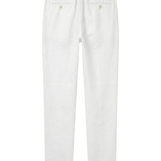 Linen and cotton trousers with drawstring - MONTEZEMOLO