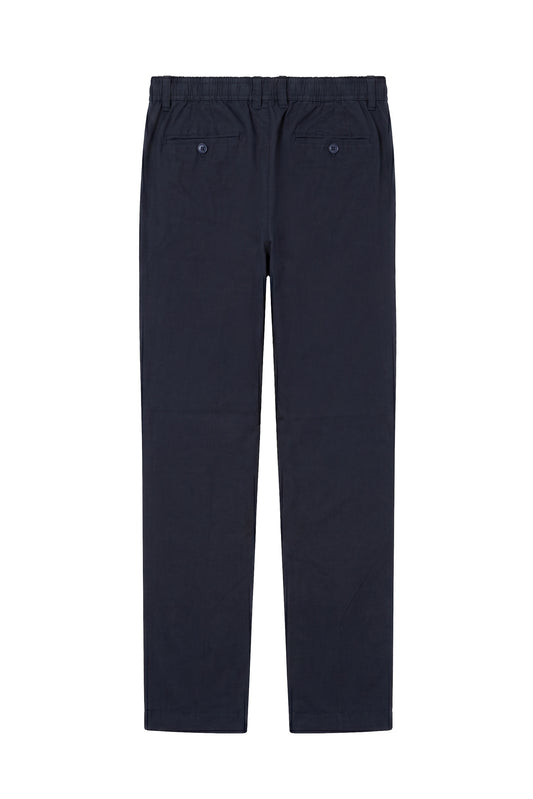 Linen and cotton trousers with drawstring - MONTEZEMOLO