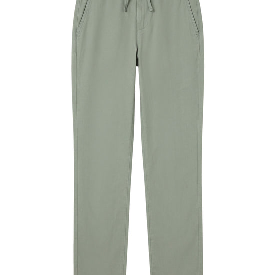 Linen and cotton trousers with drawstring - MONTEZEMOLO