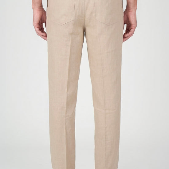 Denim-effect trousers with drawstring - MONTEZEMOLO