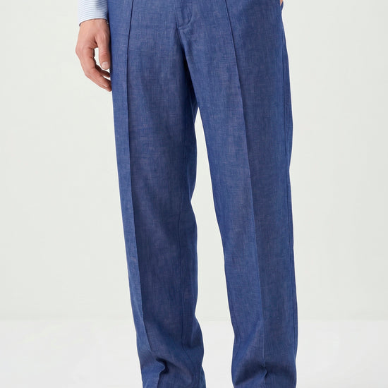 Denim-effect trousers with drawstring - MONTEZEMOLO