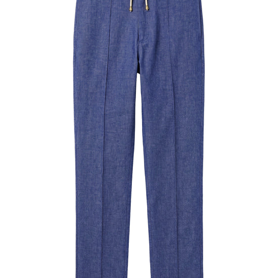 Denim-effect trousers with drawstring - MONTEZEMOLO