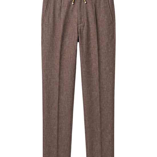 Denim-effect trousers with drawstring - MONTEZEMOLO