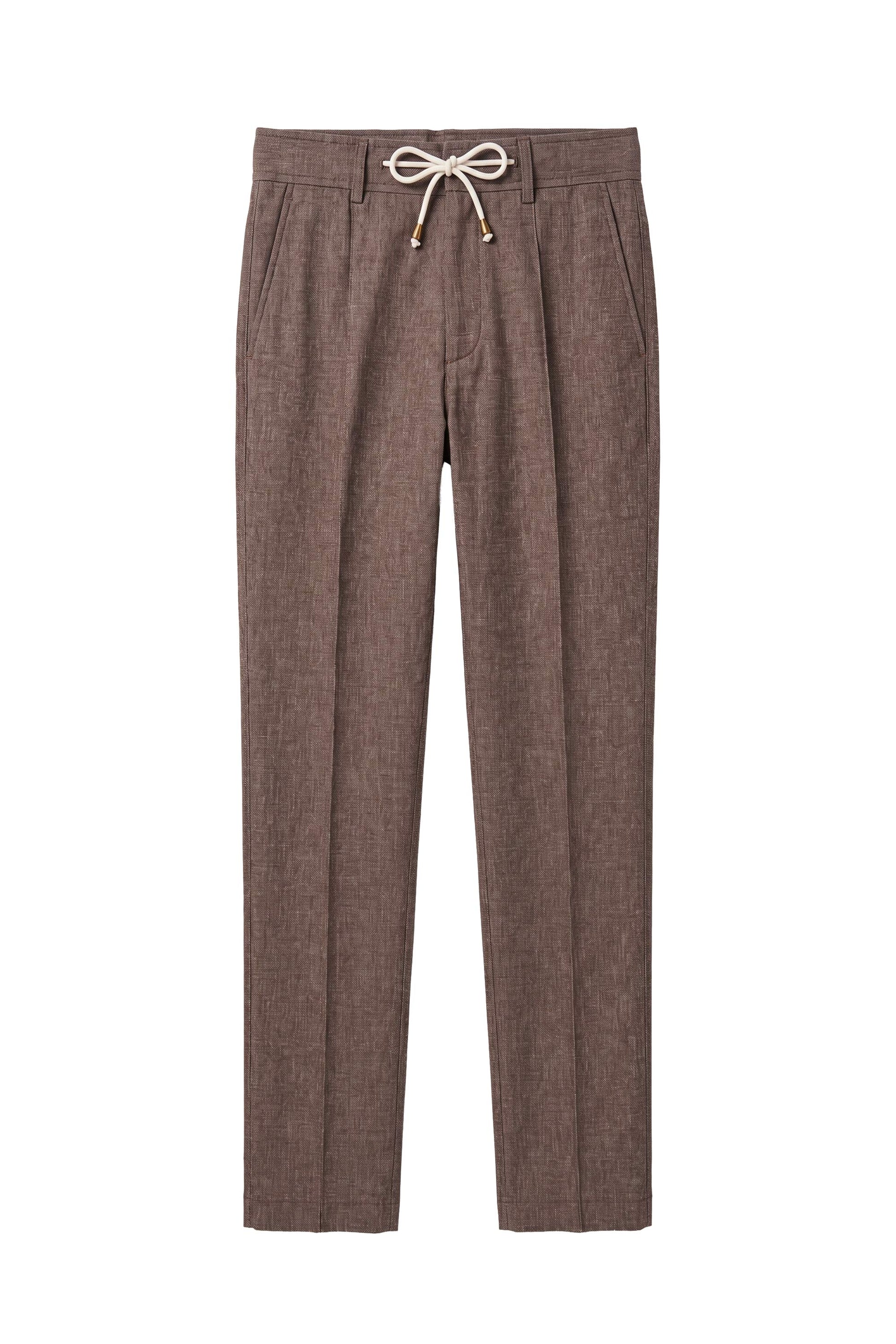 Denim-effect trousers with drawstring - MONTEZEMOLO