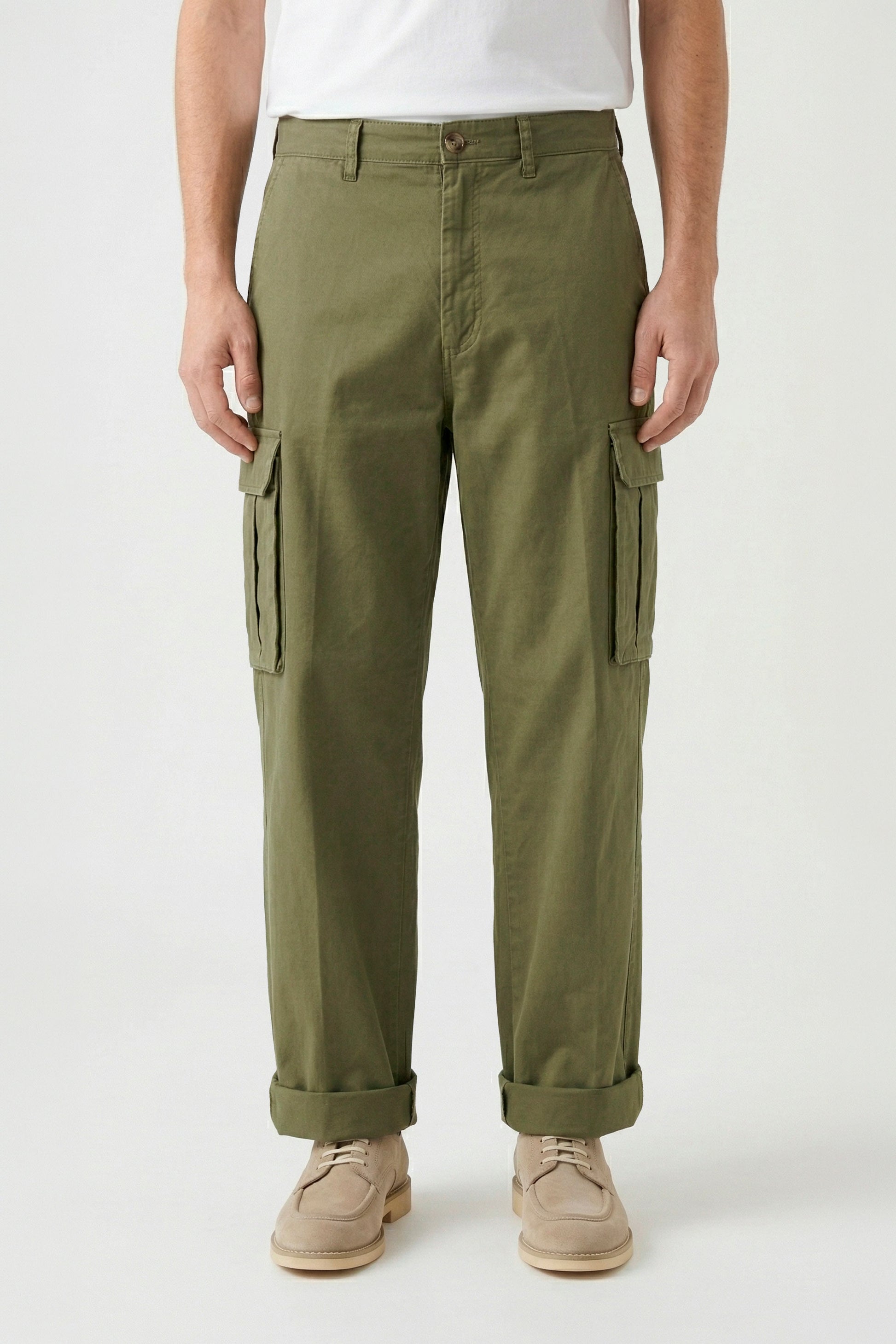 Cargo-style cotton trousers - MONTEZEMOLO