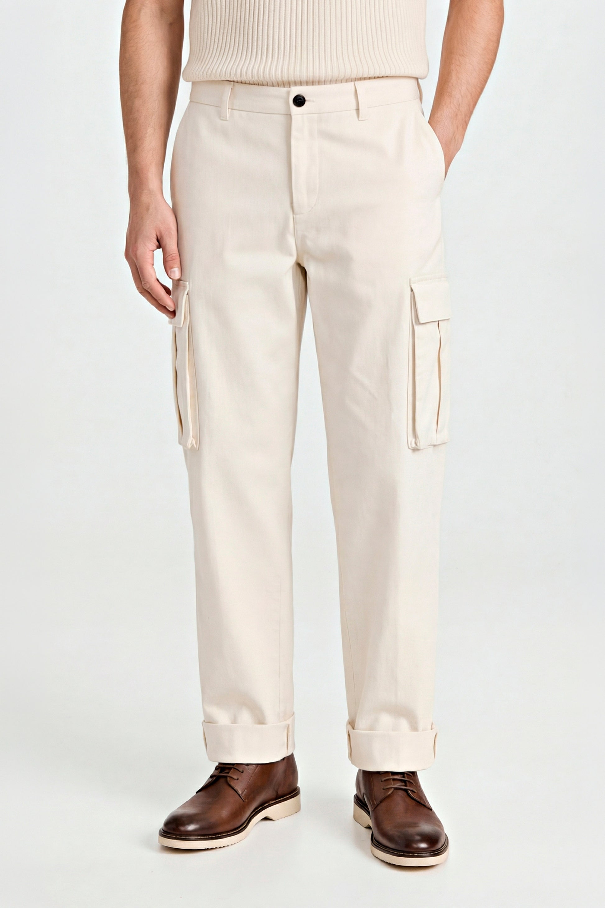 Cargo-style cotton trousers - MONTEZEMOLO