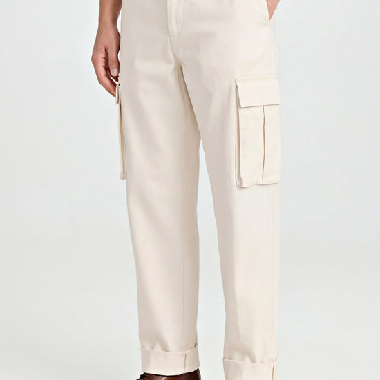 Cargo-style cotton trousers - MONTEZEMOLO