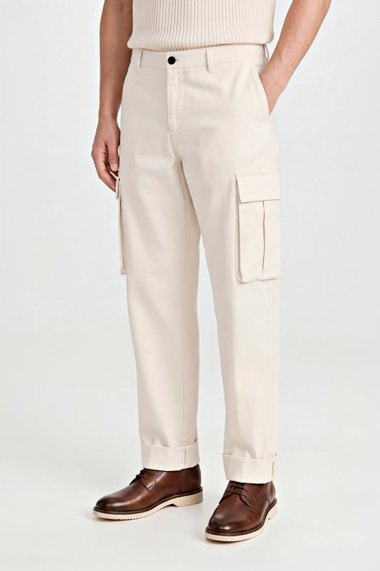 Cargo-style cotton trousers - MONTEZEMOLO