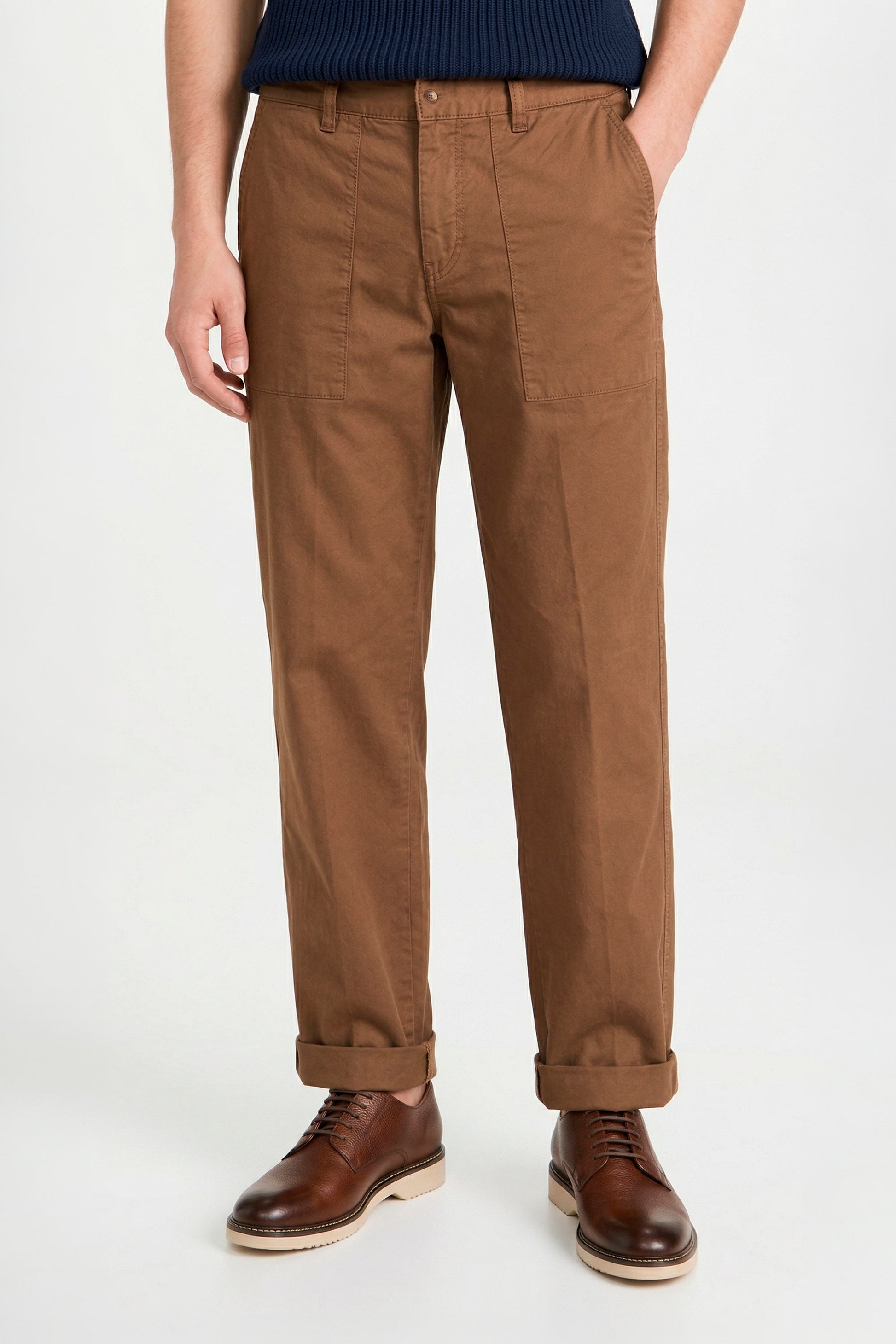 Fatigue-style cotton trousers - MONTEZEMOLO