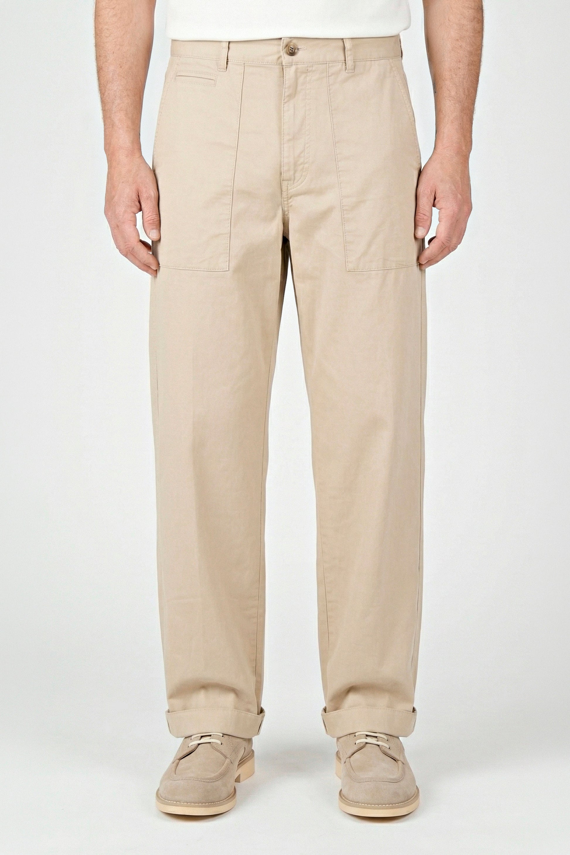 Fatigue-style cotton trousers - MONTEZEMOLO