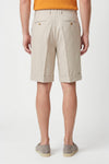 Herringbone Double-pleat bermuda - MONTEZEMOLO
