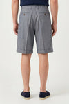 Herringbone Double-pleat bermuda - MONTEZEMOLO