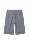 Herringbone Double-pleat bermuda - MONTEZEMOLO