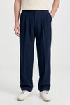 Wide fit double pleat stretch trousers - MONTEZEMOLO