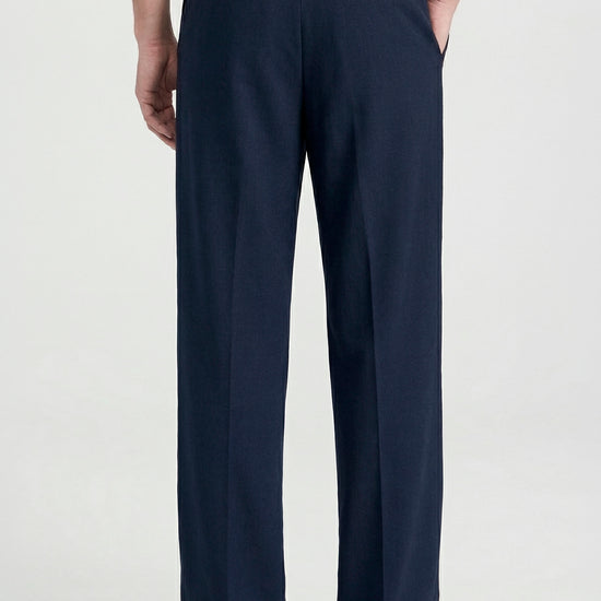 Wide fit double pleat stretch trousers - MONTEZEMOLO