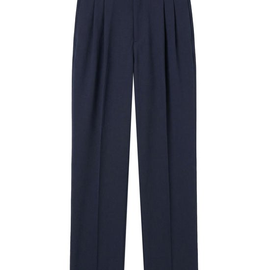 Wide fit double pleat stretch trousers - MONTEZEMOLO