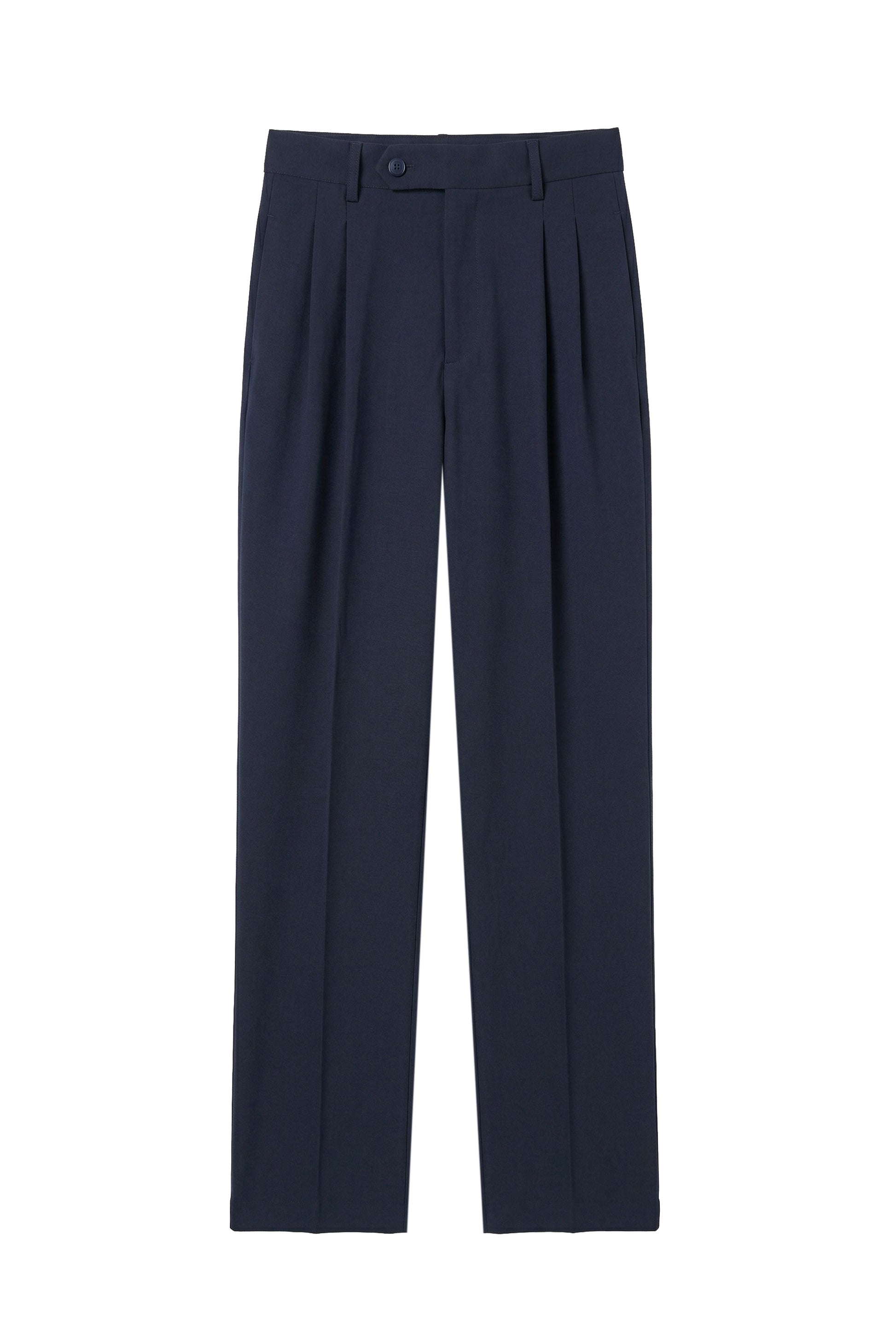 Wide fit double pleat stretch trousers - MONTEZEMOLO