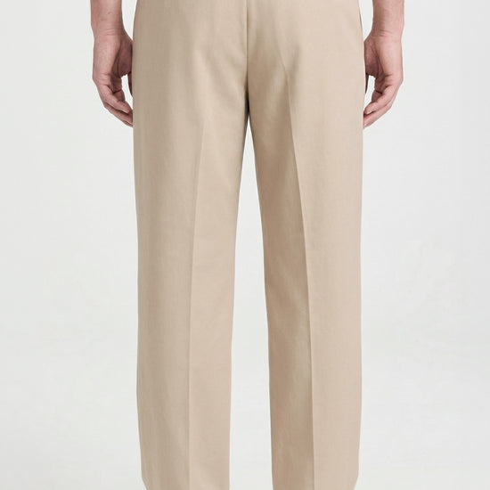 Wide fit double pleat stretch trousers - MONTEZEMOLO