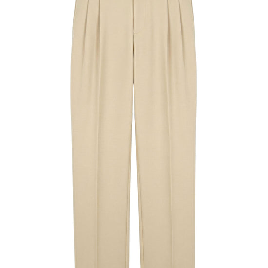 Wide fit double pleat stretch trousers - MONTEZEMOLO