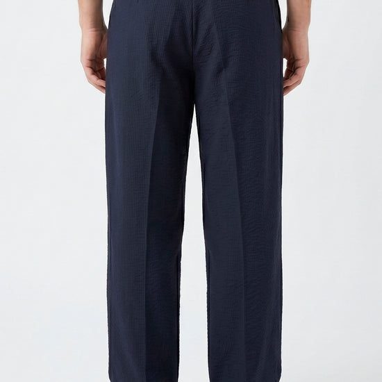 Wide-fit textured stretch seersucker fabric - MONTEZEMOLO