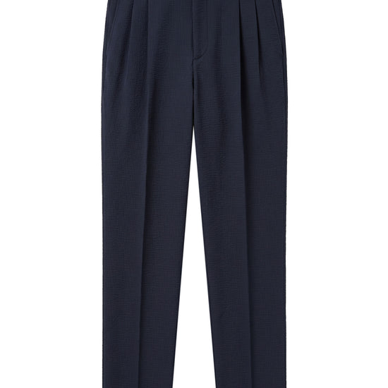 Wide-fit textured stretch seersucker fabric - MONTEZEMOLO