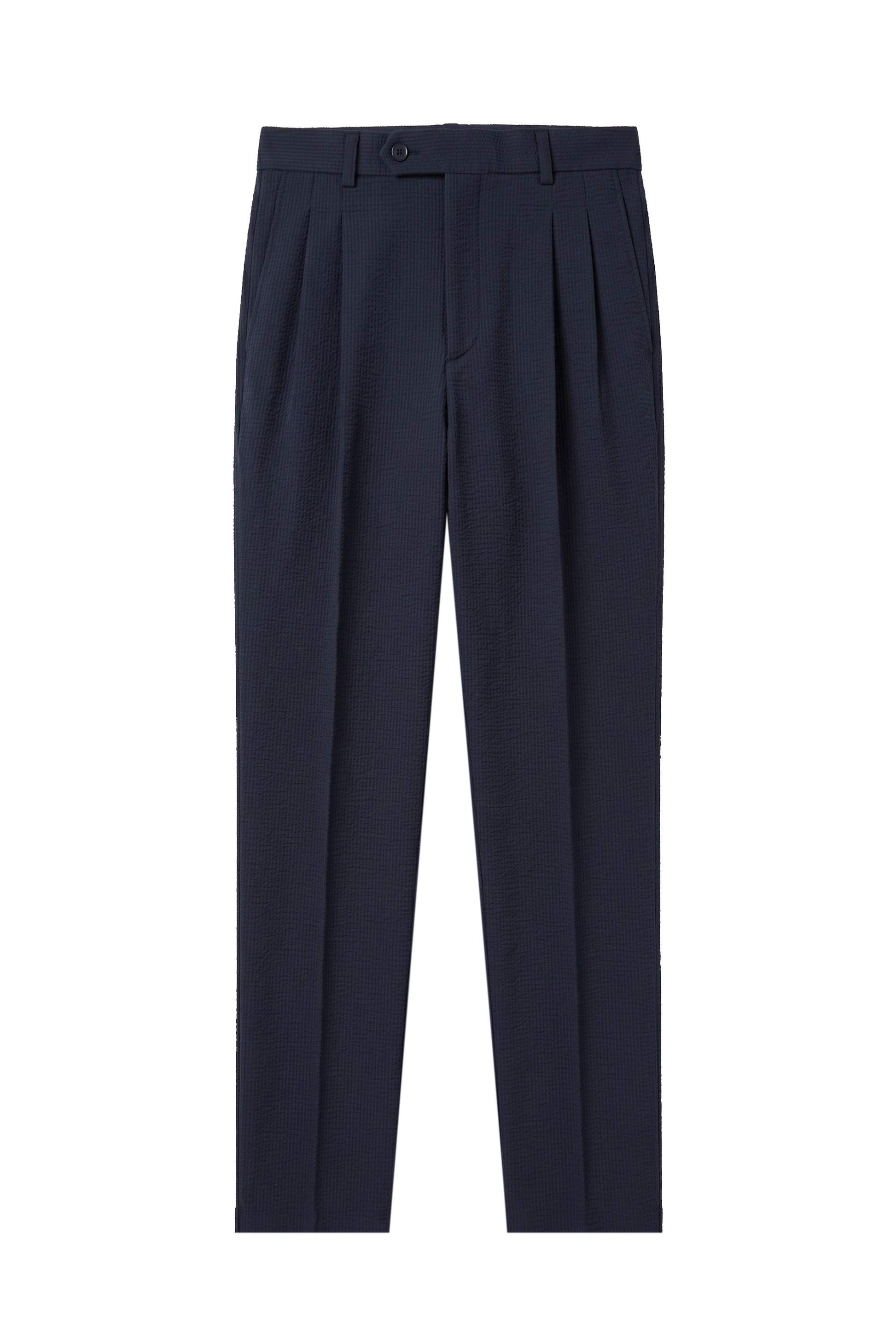 Wide-fit textured stretch seersucker fabric - MONTEZEMOLO