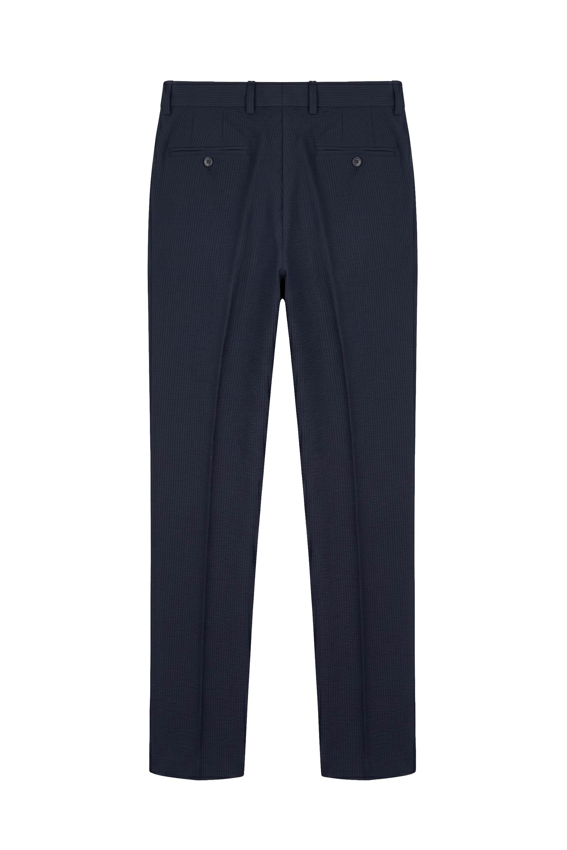 Wide-fit textured stretch seersucker fabric - MONTEZEMOLO