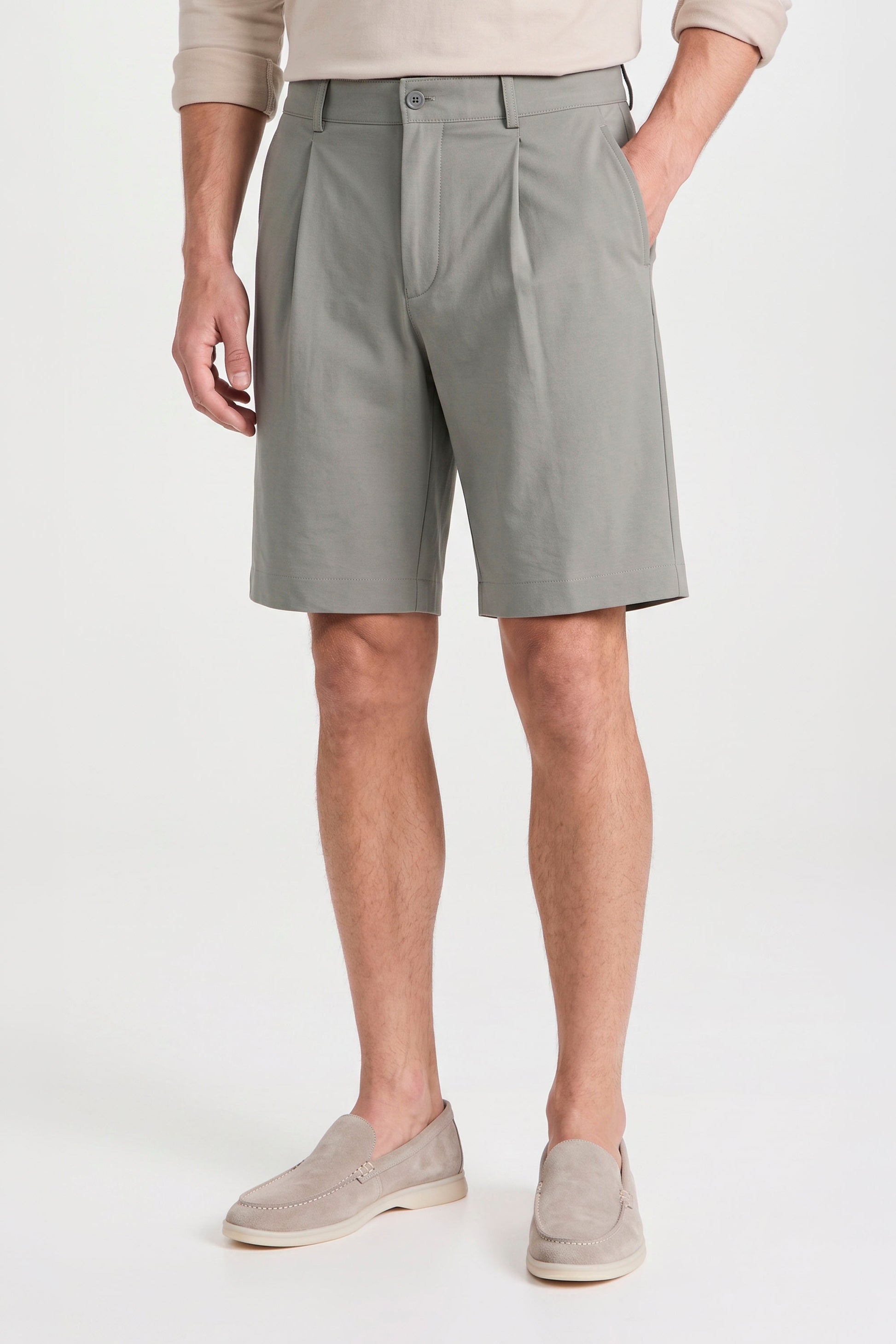 ZMART Single-Pleat Bermuda Shorts - MONTEZEMOLO