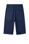 Washed Linen Bermuda Shorts with Drawstring - MONTEZEMOLO