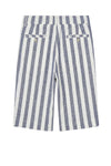 Striped Linen-Blend Bermuda Shorts with Drawstring - MONTEZEMOLO