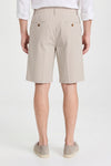 Fine-Stripe Stretch Cotton Seersucker Bermuda Short - MONTEZEMOLO