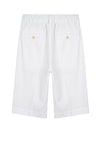 Seersucker Bermuda Shorts with Drawstring - MONTEZEMOLO