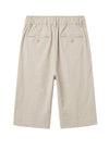 Seersucker Bermuda Shorts with Drawstring - MONTEZEMOLO