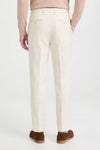 Pure linen double pleats wide-leg trousers - MONTEZEMOLO