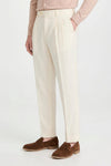 Pure linen double pleats wide-leg trousers - MONTEZEMOLO