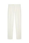 Pure linen double pleats wide-leg trousers - MONTEZEMOLO