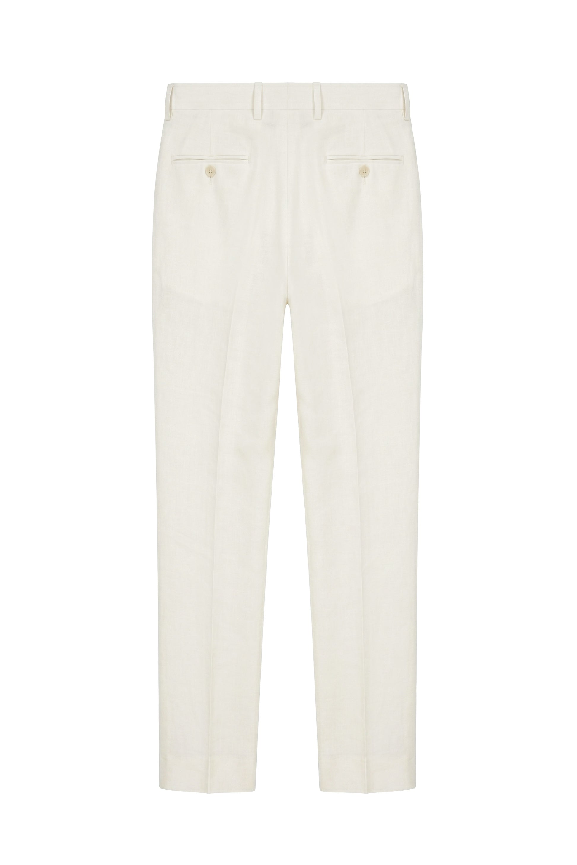 Pure linen double pleats wide-leg trousers - MONTEZEMOLO