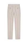 Pure linen double pleats wide-leg trousers - MONTEZEMOLO