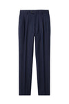 Pure linen double pleats wide-leg trousers - MONTEZEMOLO