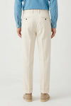 Two-pleat bull-denim stretch trousers - MONTEZEMOLO