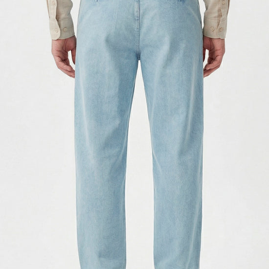 Double-pleated denim trousers - MONTEZEMOLO