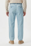 Double-pleated denim trousers - MONTEZEMOLO