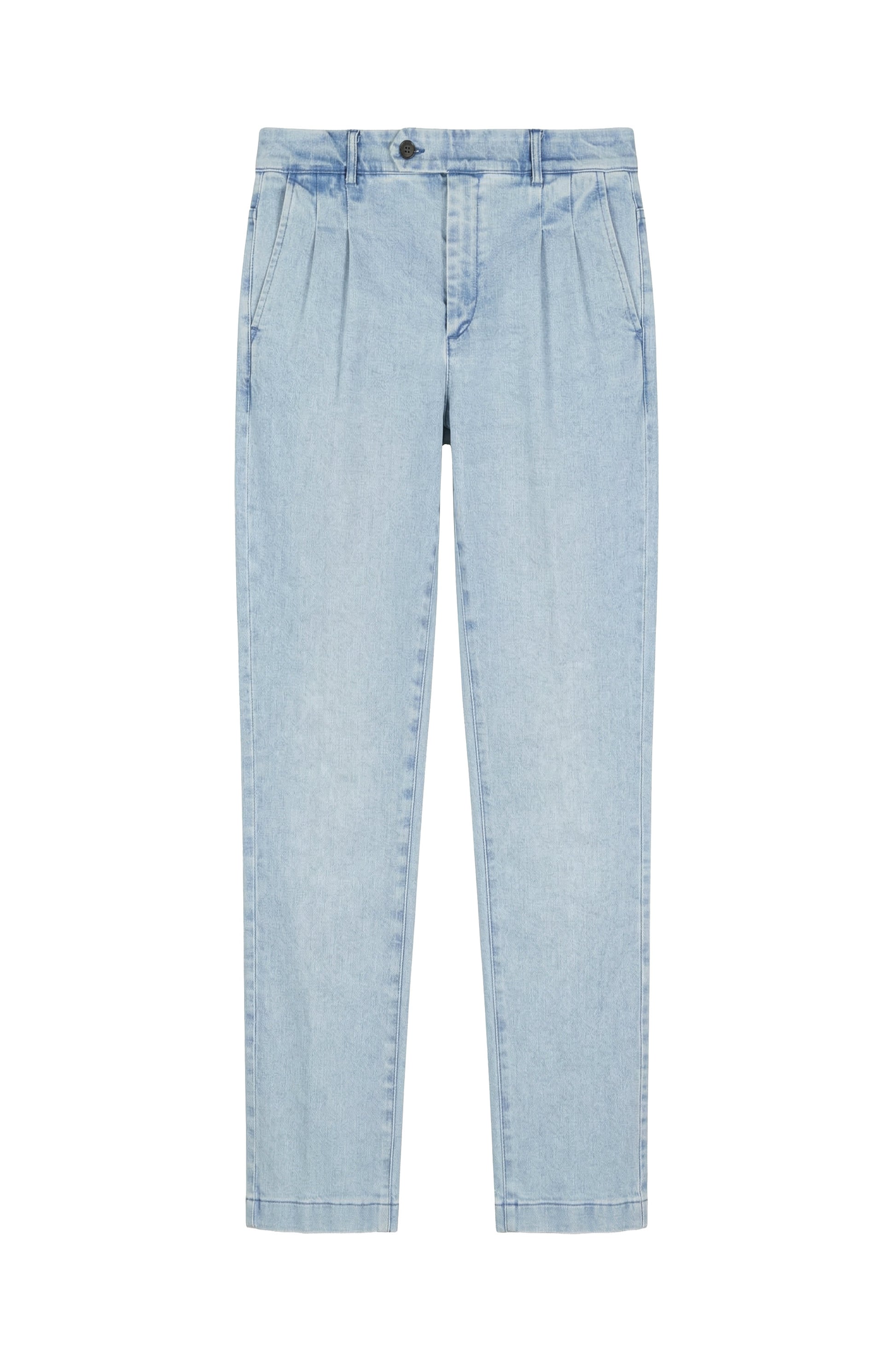 Double-pleated denim trousers - MONTEZEMOLO
