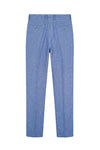 Cotton & Linen Trousers denim-effect - MONTEZEMOLO