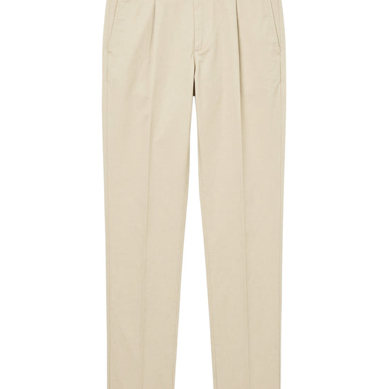 Single pleat stretch cotton trousers - MONTEZEMOLO