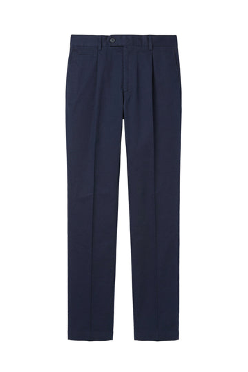 Single pleat stretch cotton trousers - MONTEZEMOLO