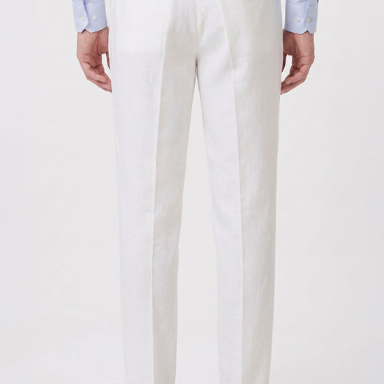 Cotton & Linen Wide-Fit Trousers - MONTEZEMOLO